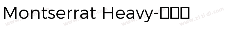 Montserrat Heavy字体转换